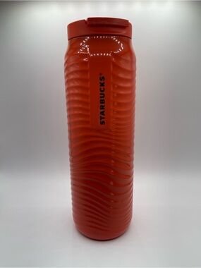 Starbucks Orange Textured Travel Bottle